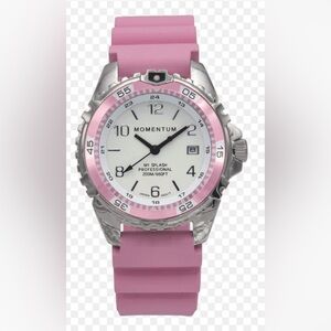 Momentum Pink and Silver Watch